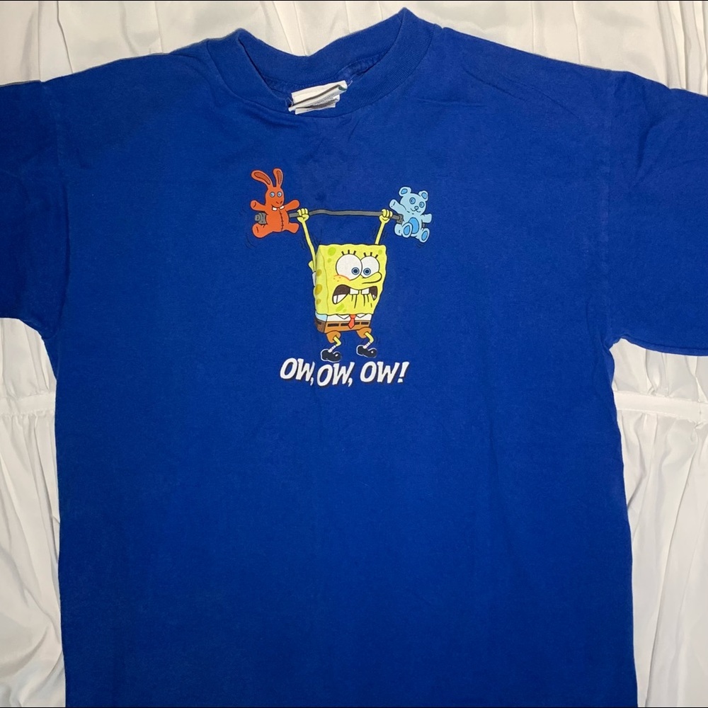 Universal Studios Blue Sponge Bob tee - Picture 2 of 6